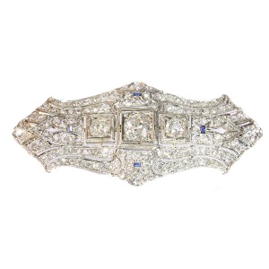 1920 s Art Deco Diamond Brooch Splendour